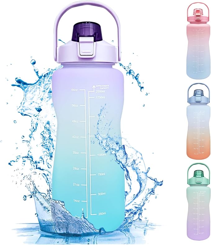 AMOBON Botella Agua 2L Motivacional con Marcador de Tiempo: Análisis 2026