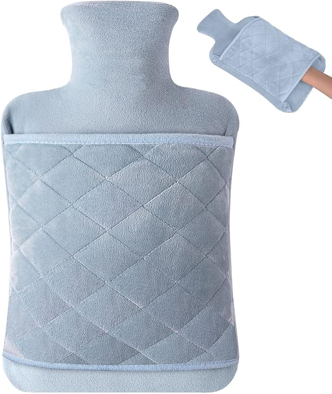 Botella de Agua Caliente Térmica de Silicona 1L