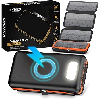 Cargador Solar Portátil 3 Paneles USB 10000mAh