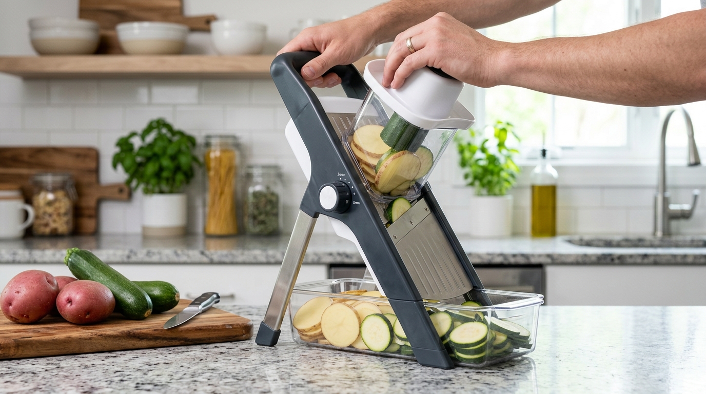 Mandolina y Cortador de Verduras Seguro con Palanca Vertical - Análisis, Opiniones y Guía 2026