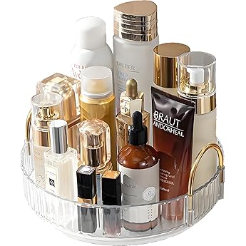 Organizador de Maquillaje Giratorio 360° con Cajones