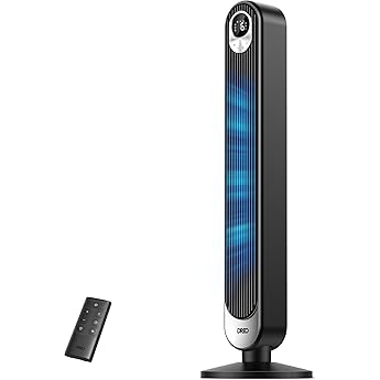 Ventilador Torre Oscilante con Mando y Timer 40W